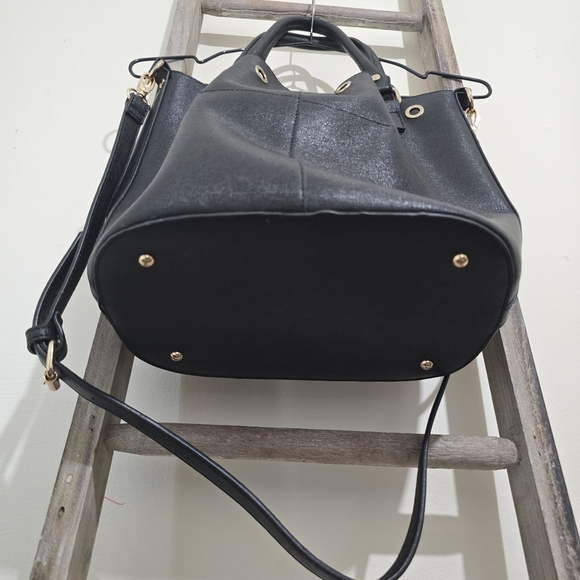 ⭐️40% Off⭐️ Dune London Damzele Day Black Bucket Tote Bag - Picture 3 of 12